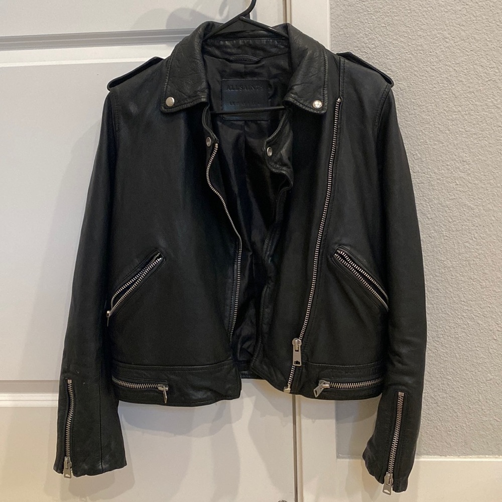 All Saints Leather Jacket like New